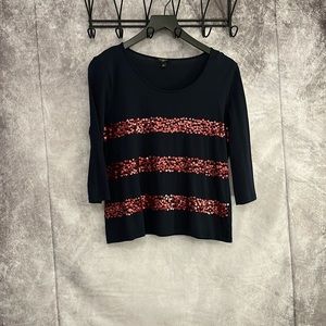 Hearts sequins 3/4 Length Tee from Talbots